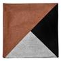 Imagem de Almofada De Linho Tribal Geometria Terracota Com Preto 43x43