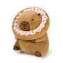 Imagem de Almofada de pelúcia Ditucu Cute Capivara com capacete de rosquinha de 28 cm para crianças