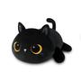 Imagem de Almofada de Pelúcia Puffpals Gato Preto - 40cm