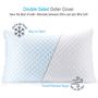 Imagem de Almofada de Resfriamento Queen Size Nestl Shredded Memory Foam - Conjunto com 2