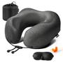 Imagem de Almofada de Viagem MLVOC com Memory Foam 100% Pura - Inclui Acessórios