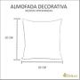 Imagem de Almofada Decorativa Cheia c/ Zíper 25x25 Câncer