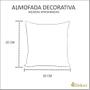 Imagem de Almofada Decorativa Cheia c/ Zíper 25x25 Direito Azul