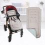 Imagem de Almofada do carrinho de bebê, tapete de carrinho respirável universal, almofada do carrinho de bebê para carrinhos de bebê 100% algodão, 34x78cm, 1 pacote
