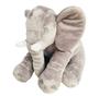 Imagem de Almofada Elefante Pelúcia 60 cm  Antialérgico bebe cinza