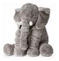 Imagem de Almofada Elefante Pelúcia Travesseiro Para Bebê Dormir Cinza 62cm 