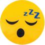 Imagem de Almofada emoji whatsapp 28x28cm com zíper bordado soninho