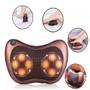 Imagem de Almofada Encosto Massageador Movimentos Shiatsu Lombar Infravermelho Pescoço Veicular BR