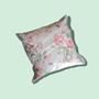 Imagem de Almofada Estampada Flores vermelhas 40x40, espuma de flocos com tecido em Poliéster - Rose Cortinas
