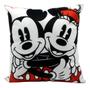 Imagem de Almofada Fibra Veludo 25x25cm Mickey E Minnie Oficial