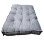 Imagem de Almofada Futon Alto Linho Twist 120X80 Gigante Cinza