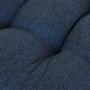 Imagem de Almofada Futon Alto Linho Twist 120x80 Gigante Qualidade Azul Cód. 1343