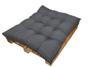 Imagem de Almofada Futon Alto Oxford 120X100 Pallet Gigante Cinza