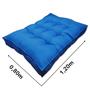 Imagem de Almofada Futon Alto Oxford 120x80 Gigante Qualidade Azul Cód. 1647