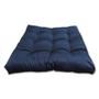 Imagem de Almofada Futon Assento Decoração 50x50cm Flat Azul Marinho Cód. 2481