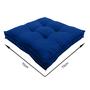 Imagem de Almofada Futon Decoração 70x70 Cm Azul Royal Cód. 1860