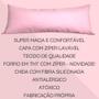 Imagem de Almofada Grande Para Encostar e Dormir de Lado Encosto Travesseiro Cama Sofá Pallet Decoração Rosa 35X95
