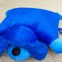 Imagem de Almofada Infantil Travesseiro Cachorro Bichinho Pelúcia azul escuro