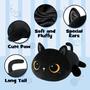 Imagem de Almofada macia de pelúcia Puffpals Black Cat 40 cm