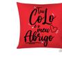 Imagem de Almofada Moderna Com Zíper 43cm x 43cm Kit Com 04 Peças - Love Vermelho