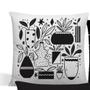 Imagem de Almofada Moderna Com Zíper 43cm x 43cm Kit Com 04 Peças - Vasos