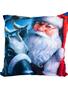 Imagem de Almofada Natal 275 Papai Noel e Rena 43 X 43 cm Com Enchimento - Belchior