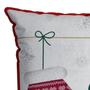 Imagem de Almofada Natalina Cordone Luvas Noel 445510 43X43Cm Belchior