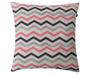 Imagem de Almofada Natural Chevron 40x40cm Rosa