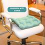 Imagem de Almofada Ortopédica Caixa de Ovo para Cadeira 45x45 Quadrada Inflável Água e Ar Anti Escaras