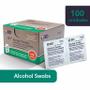 Imagem de Almofada Para Assepsia Álcool Bd Swabs Com 100 Unidades