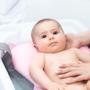 Imagem de Almofada para banho de bebê rosa para menina baby joy funny