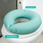 Imagem de Almofada para Cadeira de Banho Ortopédica p/ Assento Sanitário Higiênica Inflável Anti Escaras Impermeável para Idoso