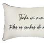 Imagem de Almofada Sarja C/ Frase 190-04 35X52 Decortextil