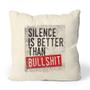 Imagem de Almofada Silence Is Better Studio Geek