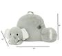 Imagem de Almofada Soft Landing Nesting Nooks Elephant Grey com armazenamento