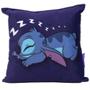 Imagem de Almofada Stitch Dormindo Aveludada 25X25Cm Oficial Disney