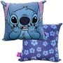 Imagem de Almofada Stitch ul Flores Aveludada 40X40Cm Oficial Disney