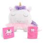 Imagem de Almofada Tooth Fairy Tickle & Main Unicorn com Bloco de Notas e Bolsa