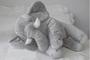 Imagem de Almofada Travesseiro Elefante Bebê Pelúcia Cinza 80cm