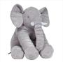 Imagem de Almofada Travesseiro Elefante News Bebê Dormir Pelúcia Cinza 64cm