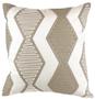 Imagem de Almofada Veludo Off White Com Aplique Corda Bege 52x52cm MOD 1