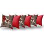 Imagem de Almofadas Decorativas 6 Unidades Com Ziper e Refil Silicone
