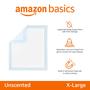 Imagem de Almofadas Descartáveis para Cachorros Amazon Basics - G-Large, 5 Camadas, Pacote com 60 (Azul)