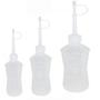 Imagem de Almotolia Transparente 120ml Bico Reto Kit com 10 Und