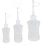 Imagem de Almotolia Transparente 120ml Bico Reto Kit com 10 Und