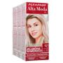 Imagem de Alta Moda Alfaparf kit c/3 Tonalizantes 921 Louro Claríssimo Irisé 120g