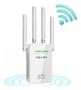 Imagem de Alta Performance Em Branco: Repetidor Sinal Wi-Fi 4 Antenas,