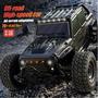 Imagem de Alta Velocidade 50 Km/h Escala 1/16 Motor Sem Escova 4WD RC Carro LED off Road Monster Truck