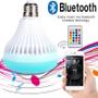 Imagem de Alto-falante Bluetooth com lâmpada LED e controle remoto