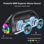 Imagem de Alto-falante Bluetooth Portátil HWWR com Sistema de PA e 2 Microfones
